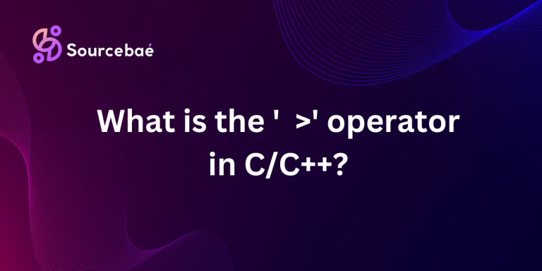 What is the ' >' operator in C/C++? - SourceBae