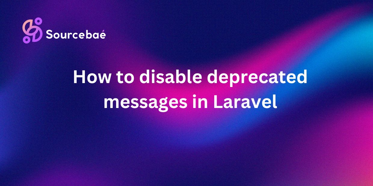 How to disable deprecated messages in Laravel