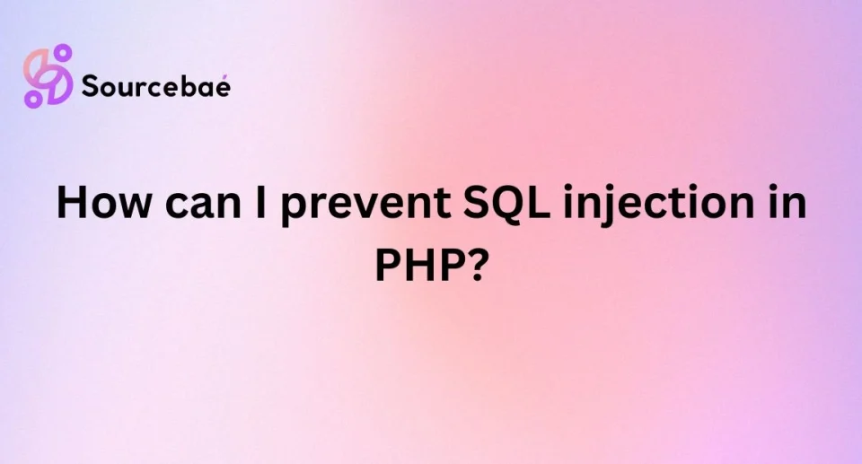 How can I prevent SQL injection in PHP?