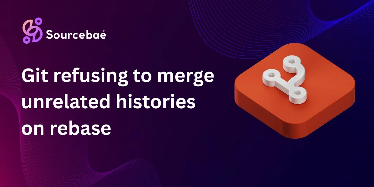 merge unrelated histories on rebase