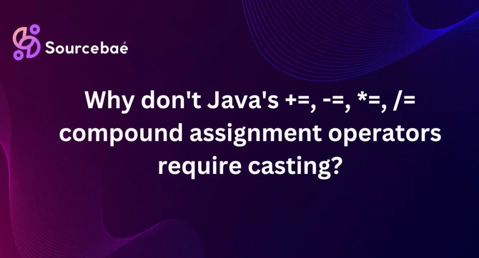 compound assignment operators