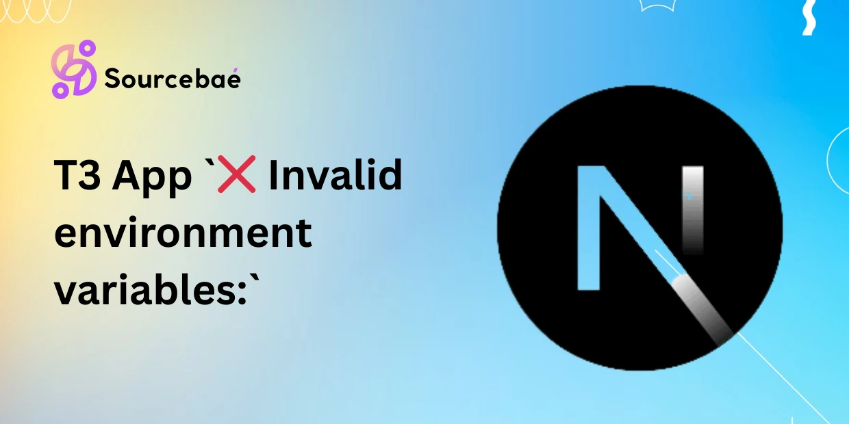 T3 App `❌ Invalid environment variables:`