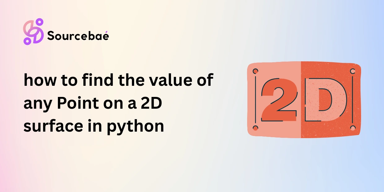 how to find the value of any Point on a 2D surface in python