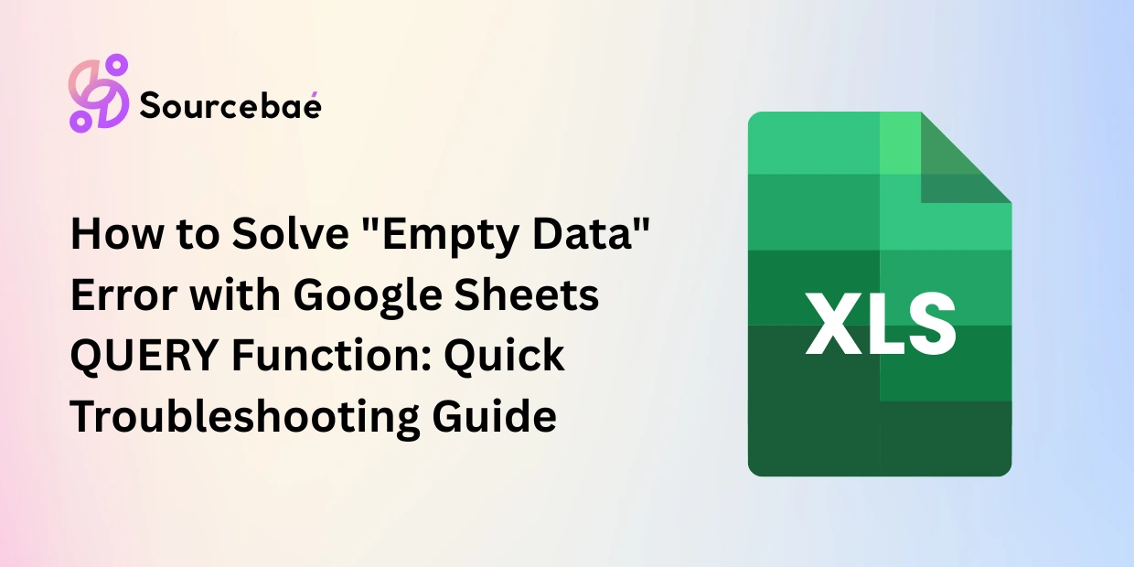 "Empty Data" Error
